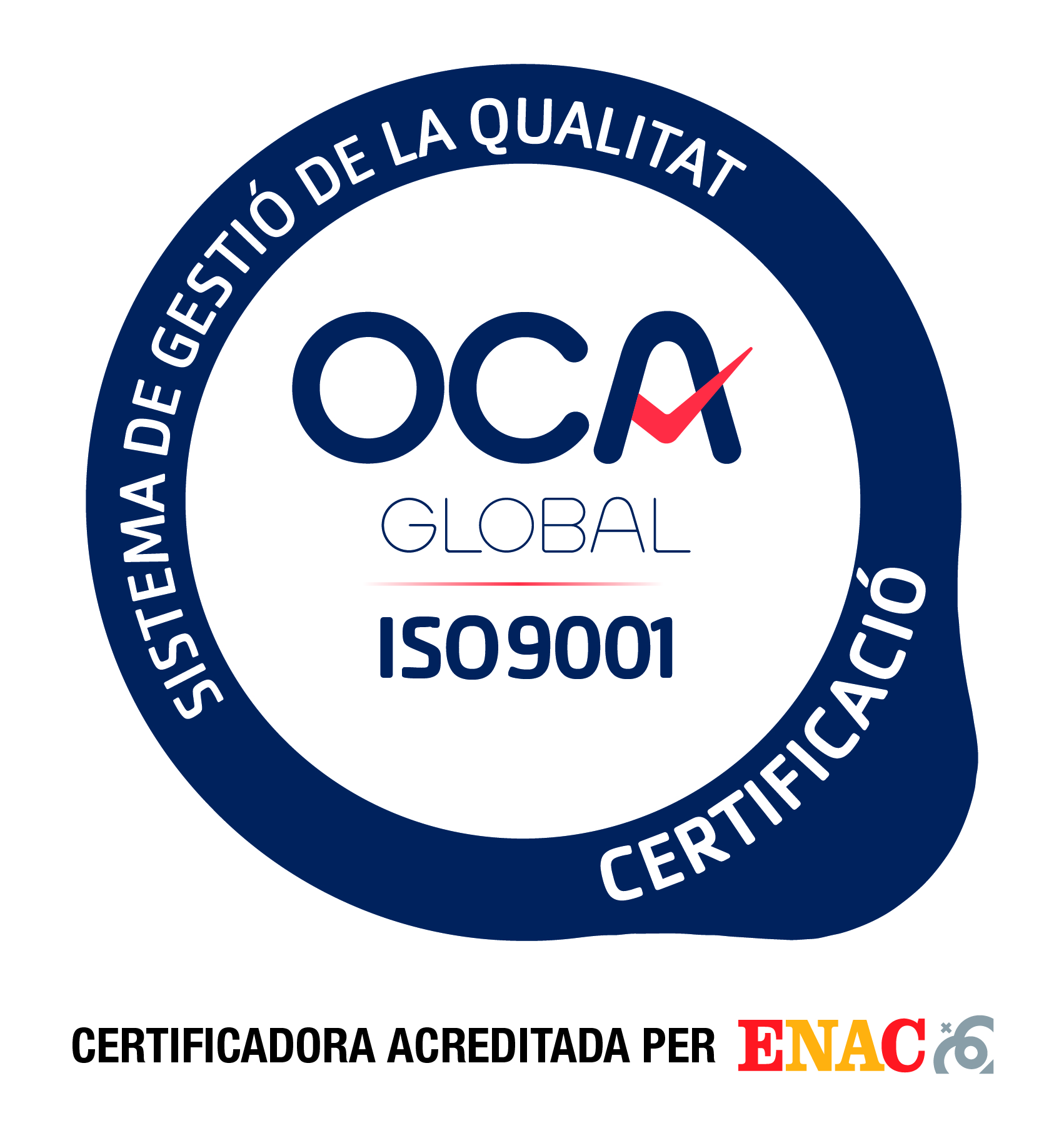 Logotip certificadora qualitat OCA