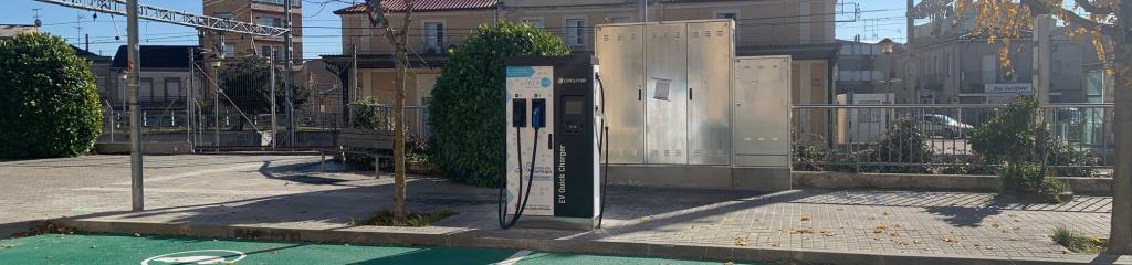 estació recàrrega ràpida vehicles electrics Ajuntament Cervera
